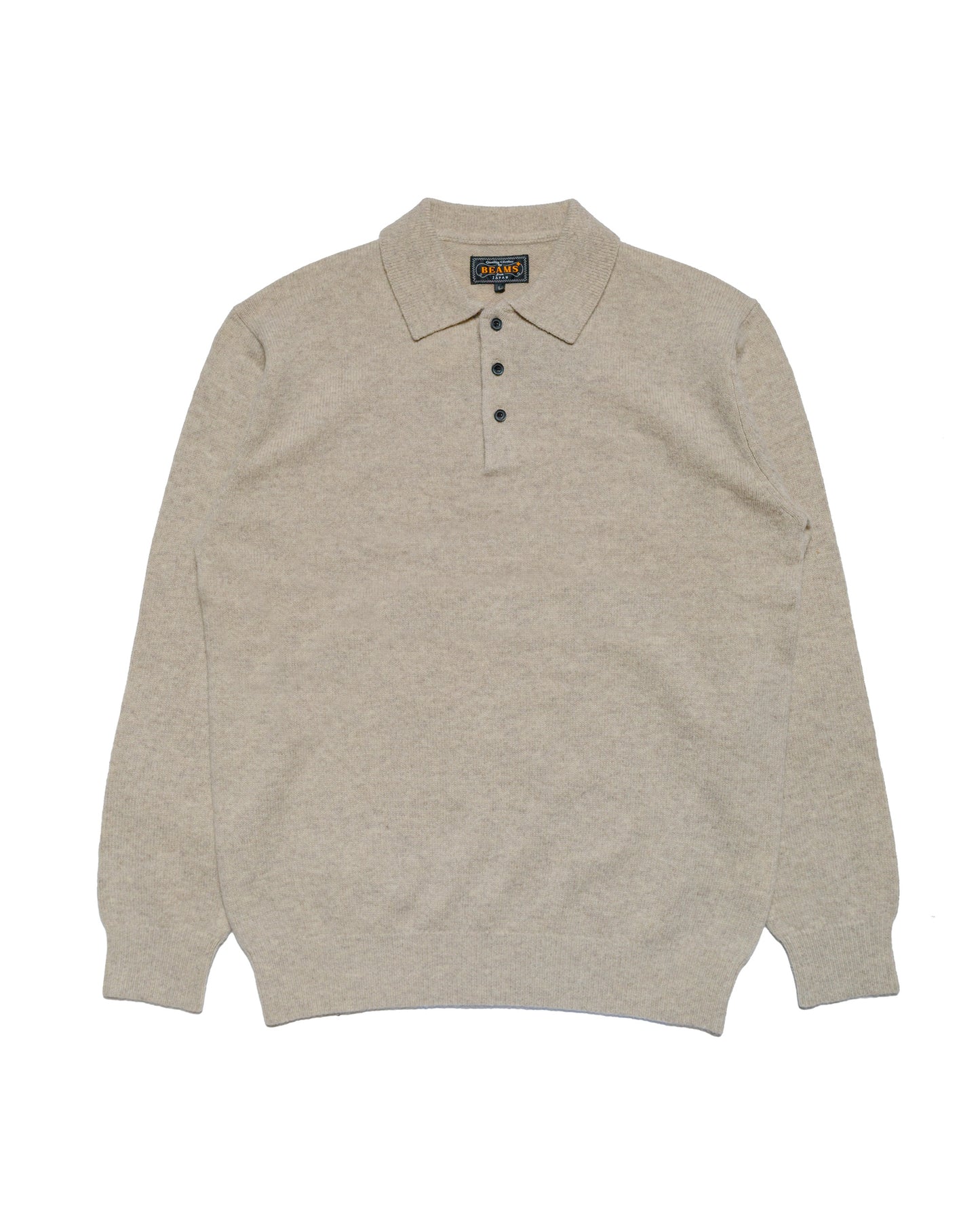 Beams Plus Knit Polo 9G Beige