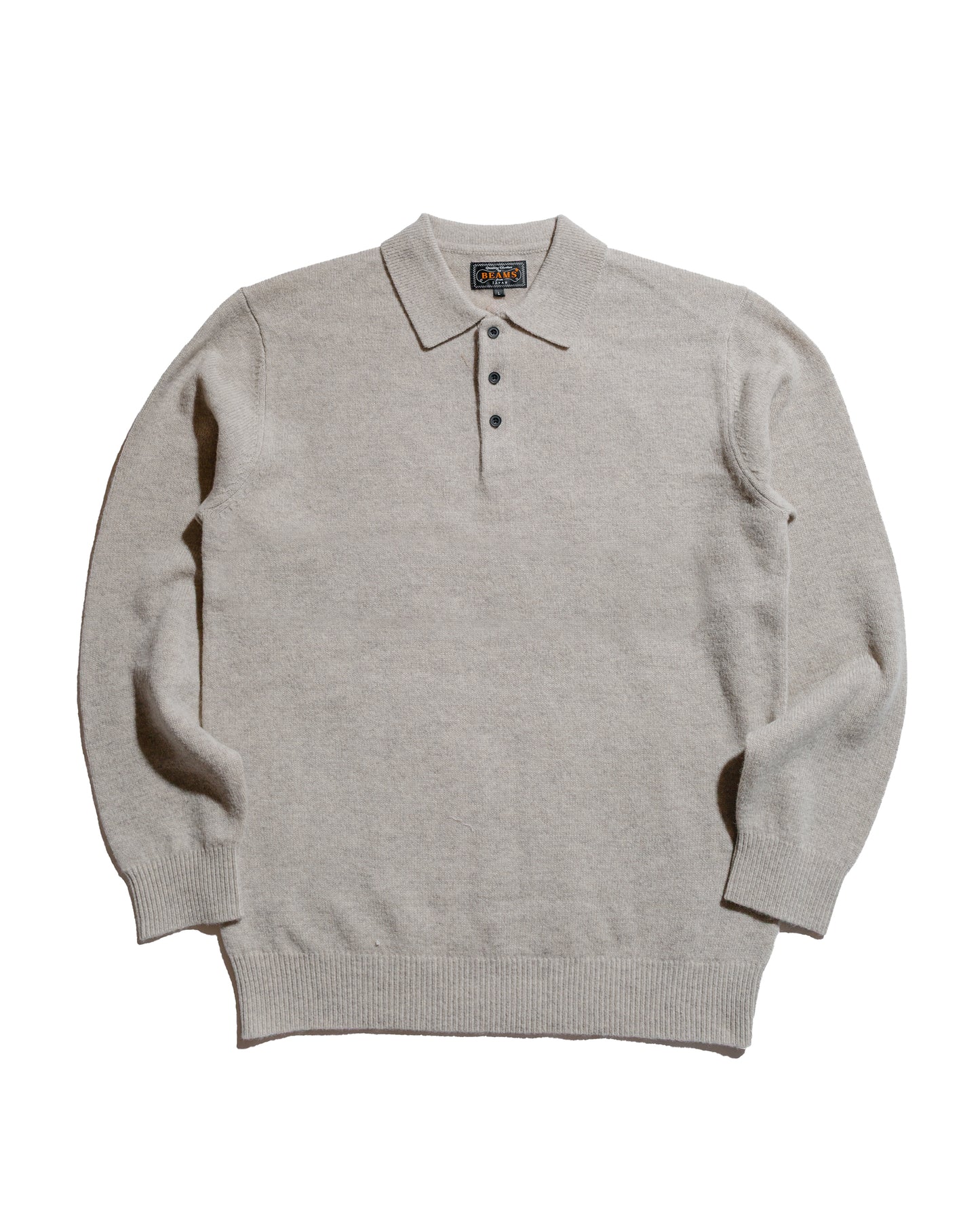Beams Plus Knit Polo 9G Beige