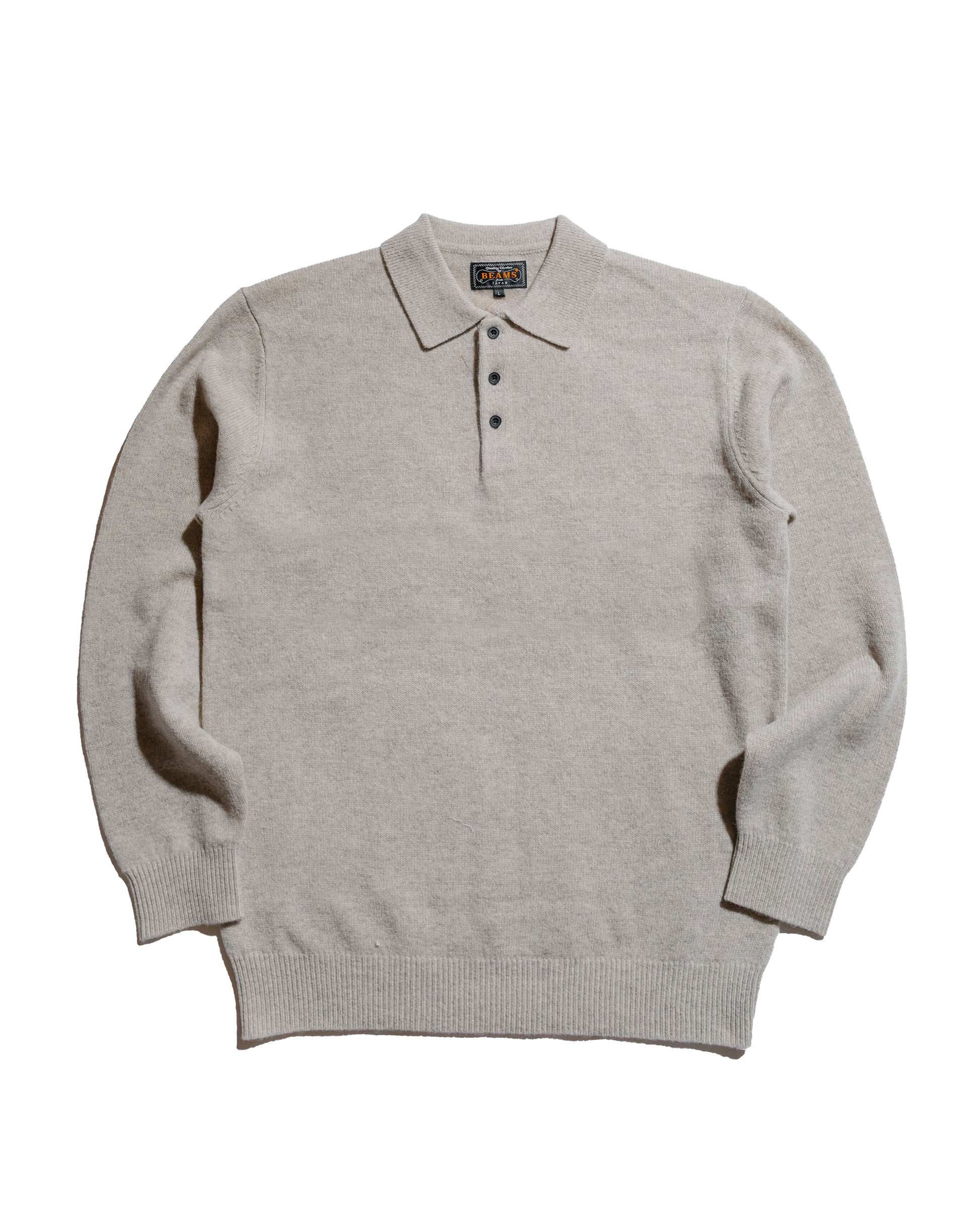Beams Plus Knit Polo 9G Beige