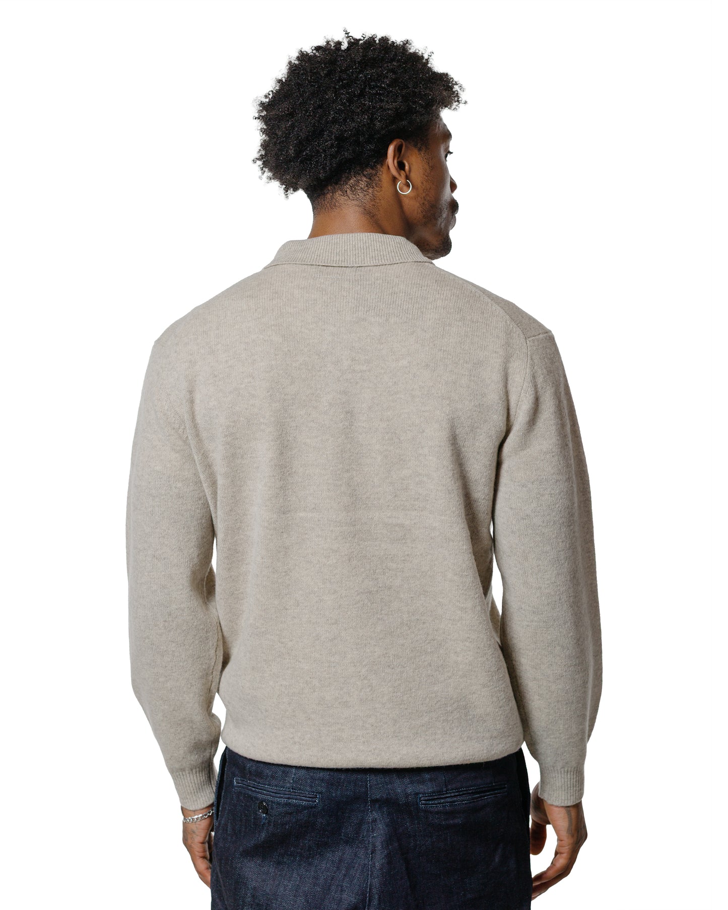 Beams Plus Knit Polo 9G Beige