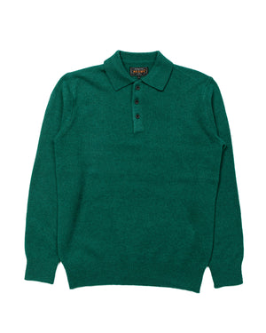 Beams Plus Knit Polo 9G Bright Green
