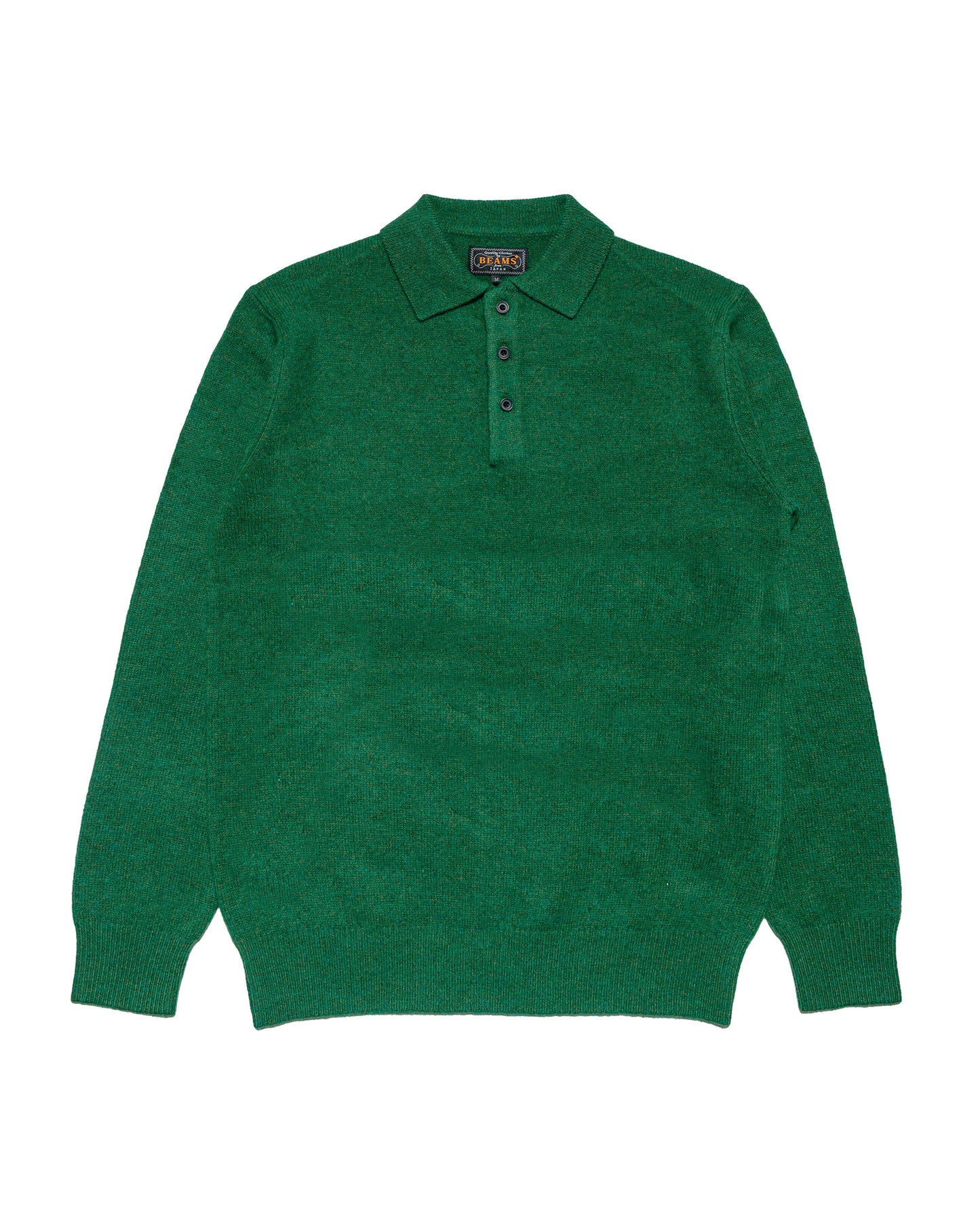 Beams Plus Knit Polo 9G Bright Green