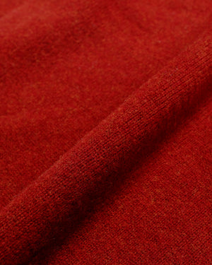 Beams Plus Knit Polo 9G Burgundy fabric