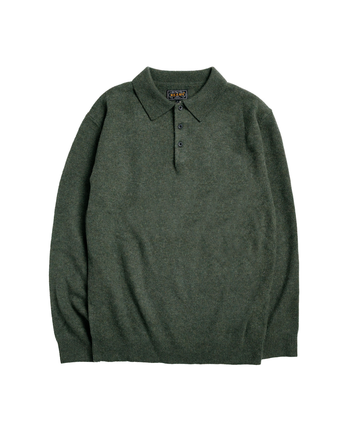 Beams Plus Knit Polo 9G Green