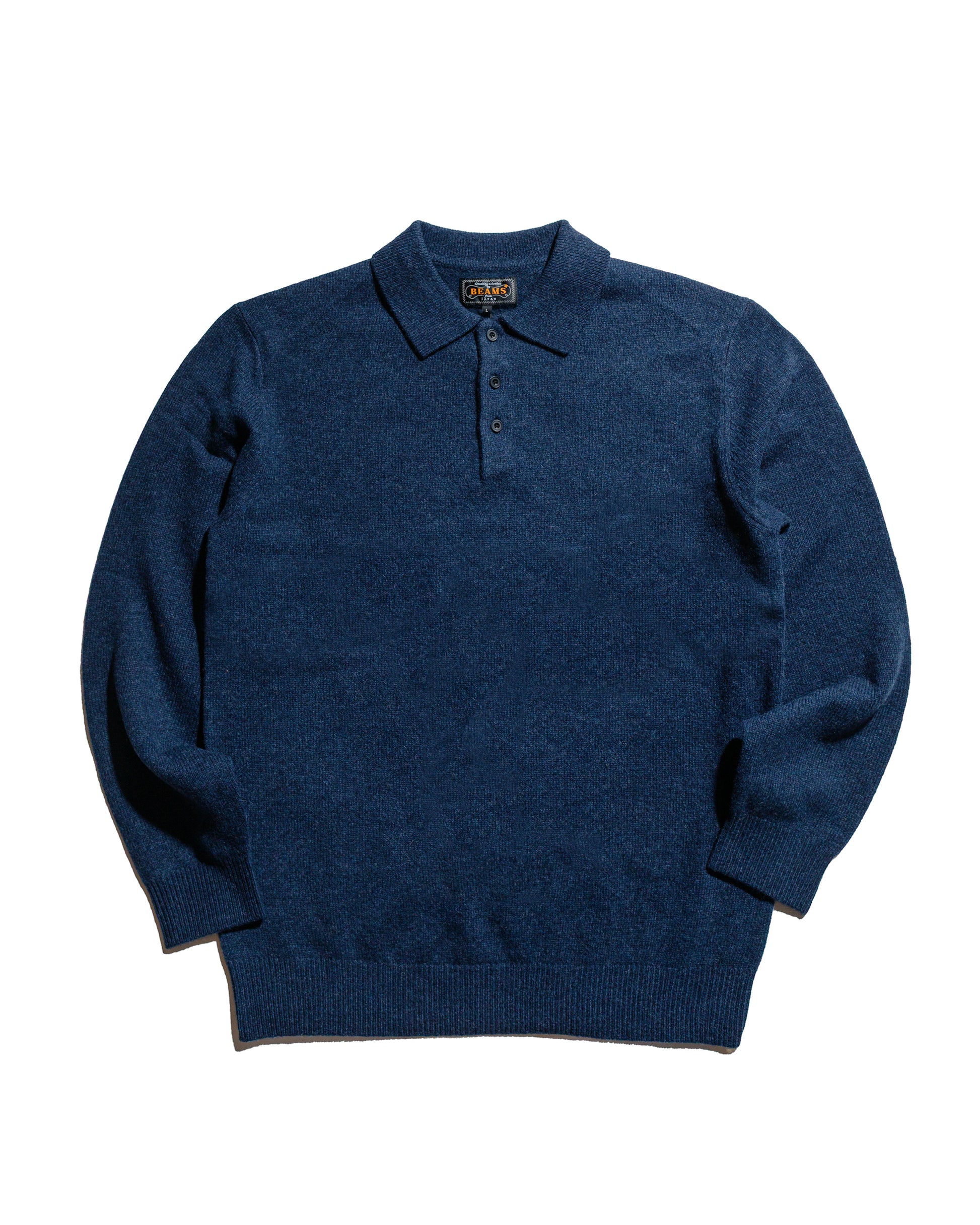 Beams Plus Knit Polo 9G Navy