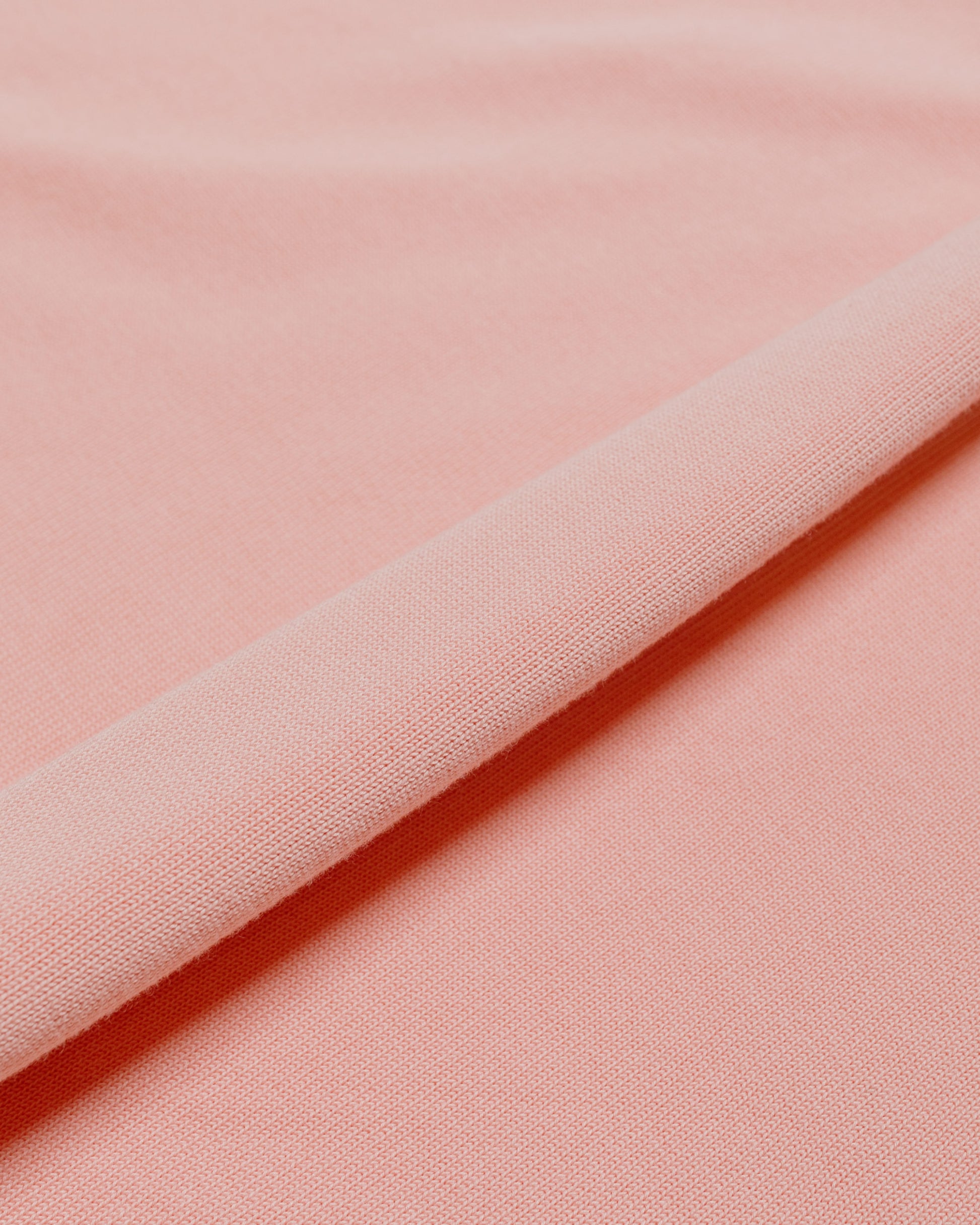 Beams Plus Knit Polo Solid 12G Pink fabric