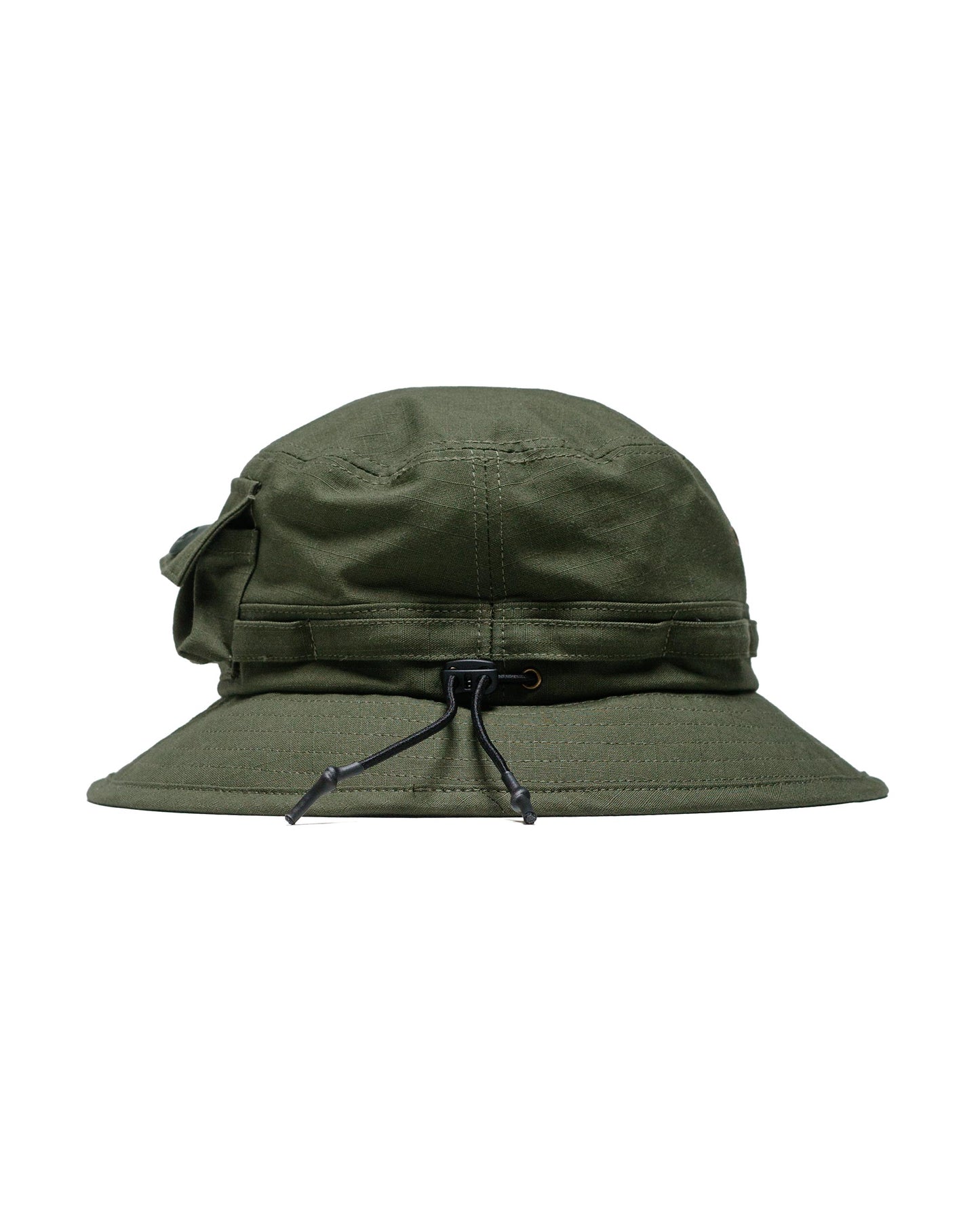 Beams Plus Lost & Found MIL Jungle Hat Cotton Ripstop Olive back