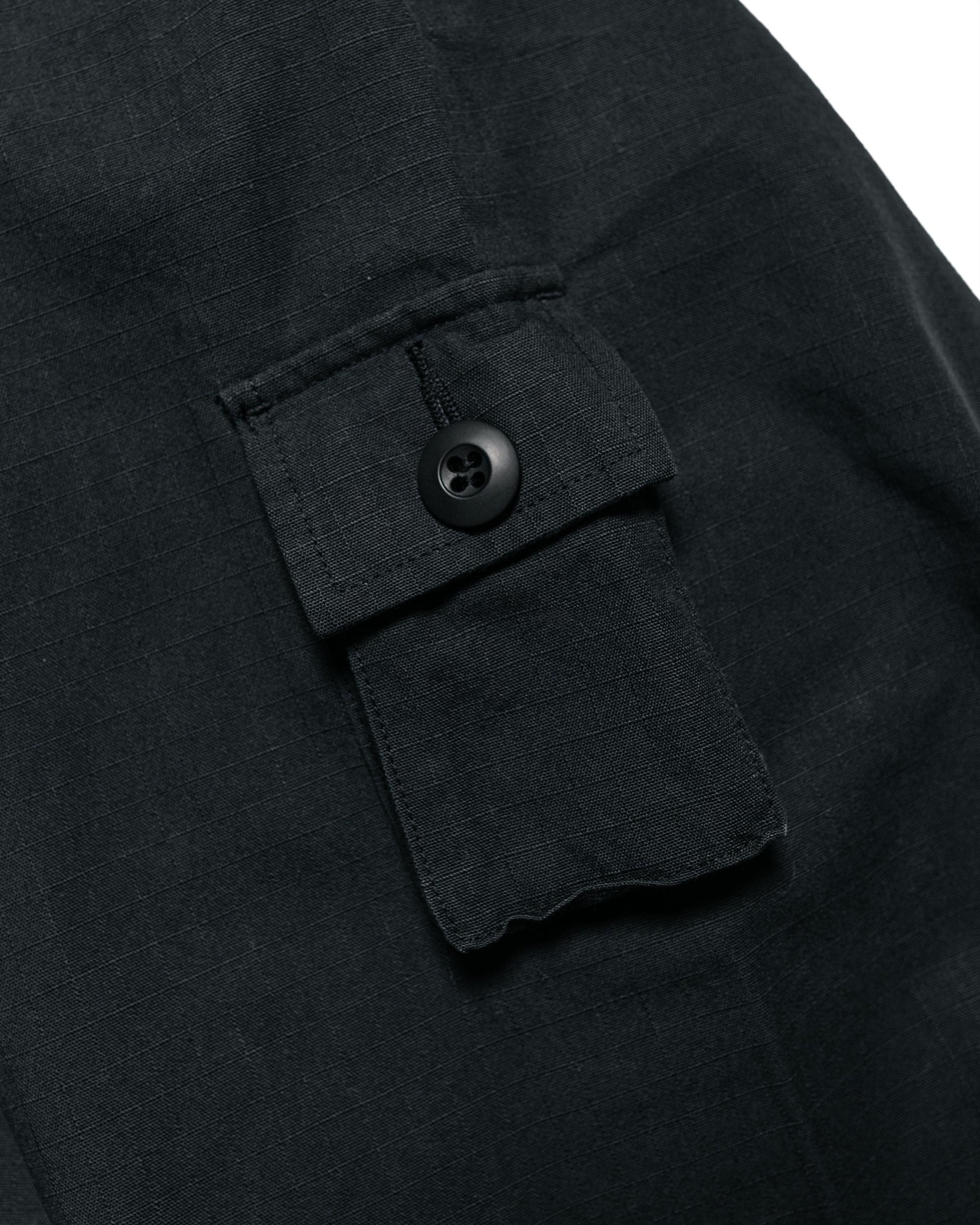 Beams Plus Lost & Found MIL SHT-JAC Cotton Ripstop Black arm pocket