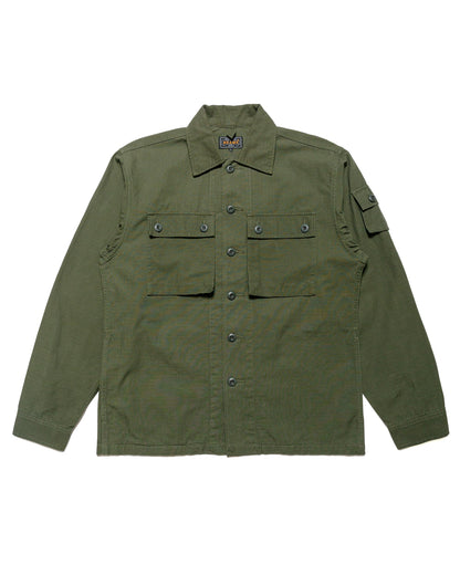 Beams Plus Lost & Found MIL SHT-JAC Cotton Ripstop Olive