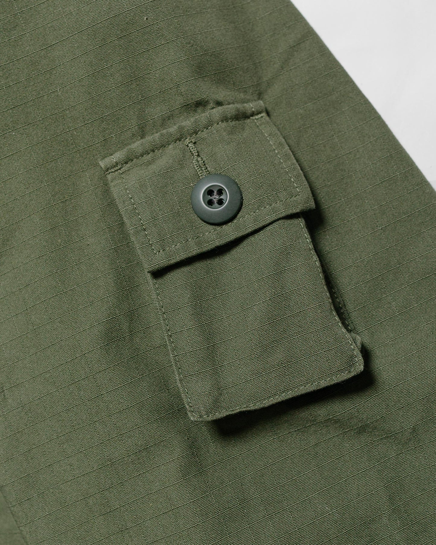 Beams Plus Lost & Found MIL SHT-JAC Cotton Ripstop Olive arm pocket