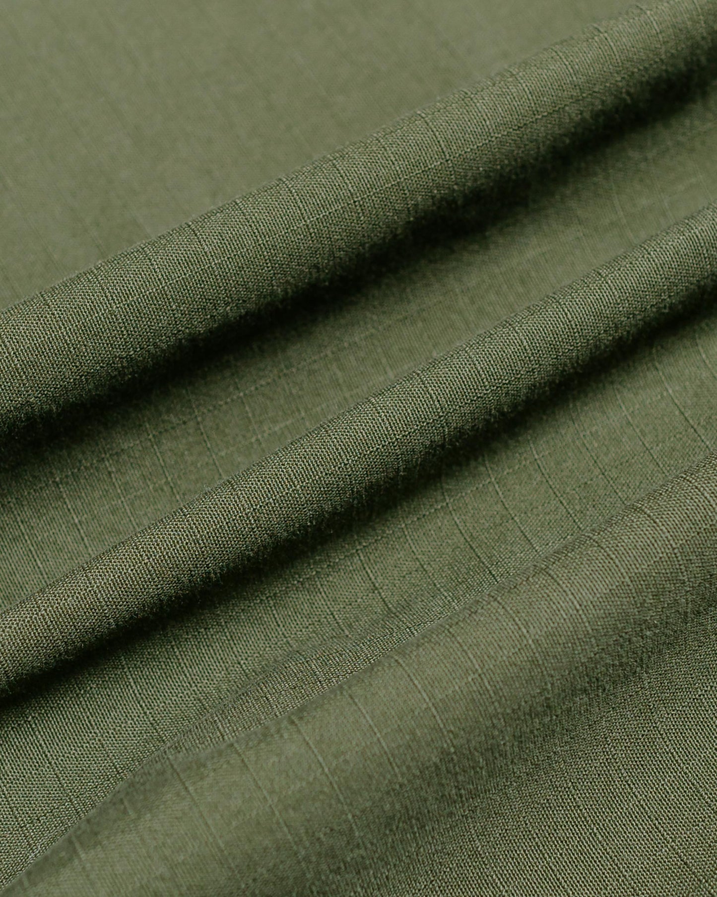 Beams Plus Lost & Found MIL SHT-JAC Cotton Ripstop Olive fabric