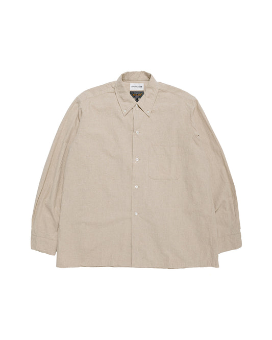 Beams Plus Lost & Found Open B.D. Linen Cotton Beige