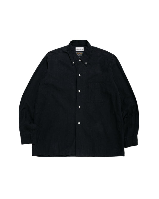 Beams Plus Lost & Found Open B.D. Linen Cotton Black