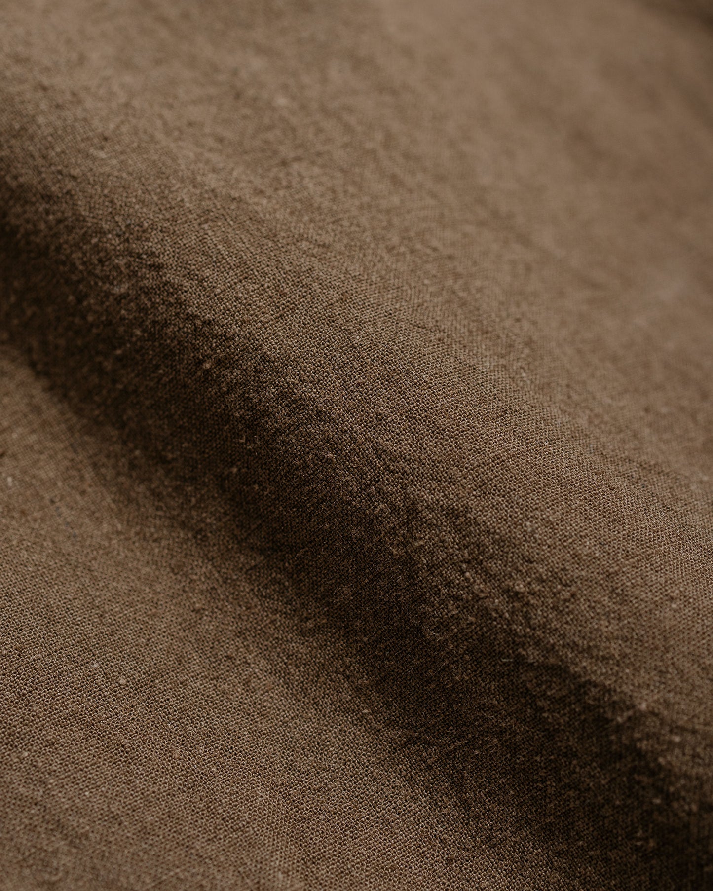 Beams Plus Lost & Found Open B.D. Linen Cotton Olive