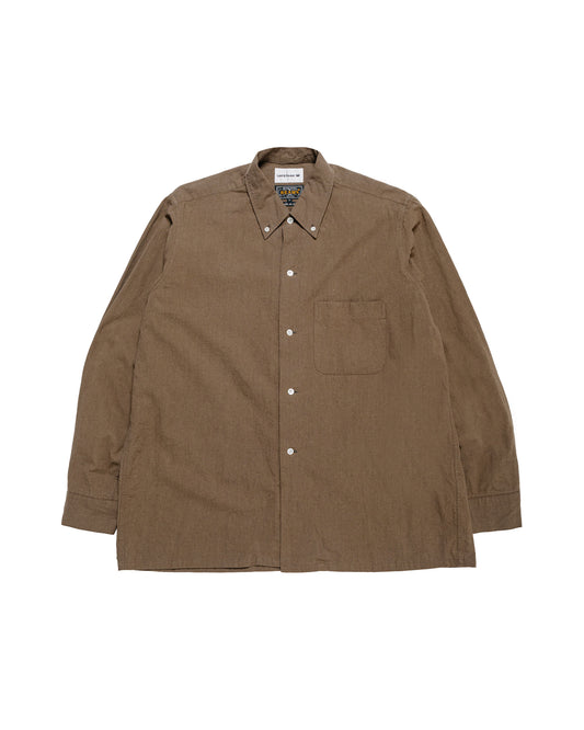 Beams Plus Lost & Found Open B.D. Linen Cotton Olive