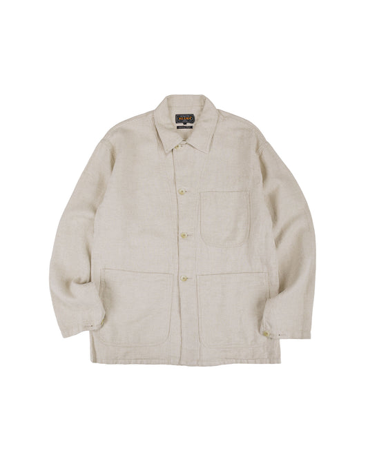 Beams Plus MIL Chore Jacket Cotton Linen Off White