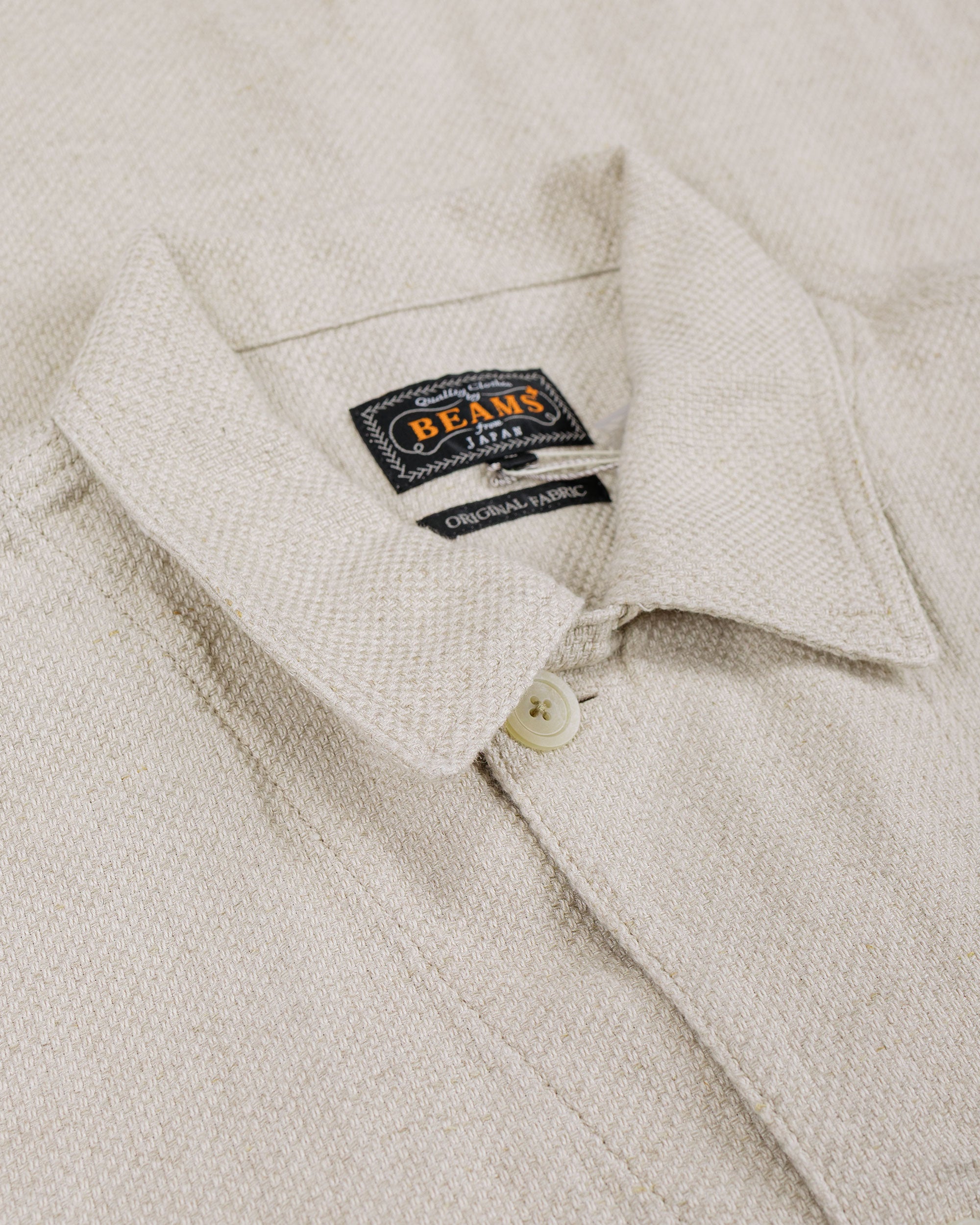 BEAMS PLUS ミル chore jacket コットンリネン オフホワイト