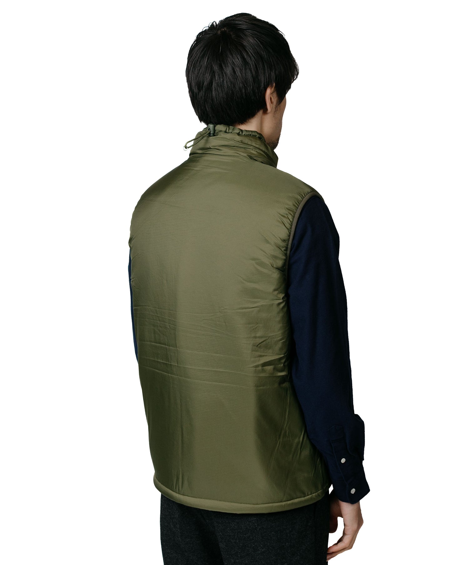 Beams Plus MIL Puff Vest Nylon Ripstop Olive model back