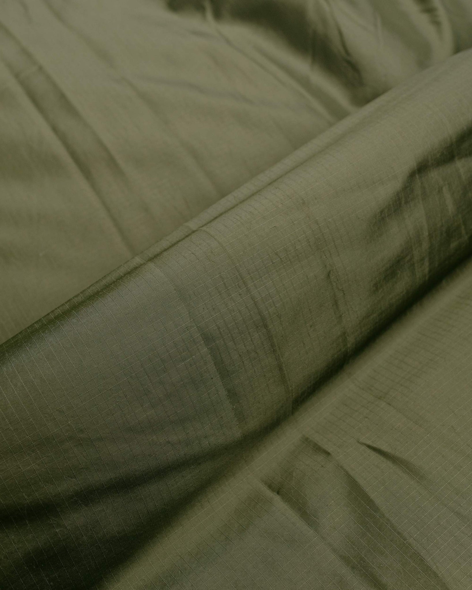 Beams Plus MIL Puff Vest Nylon Ripstop Olive fabric