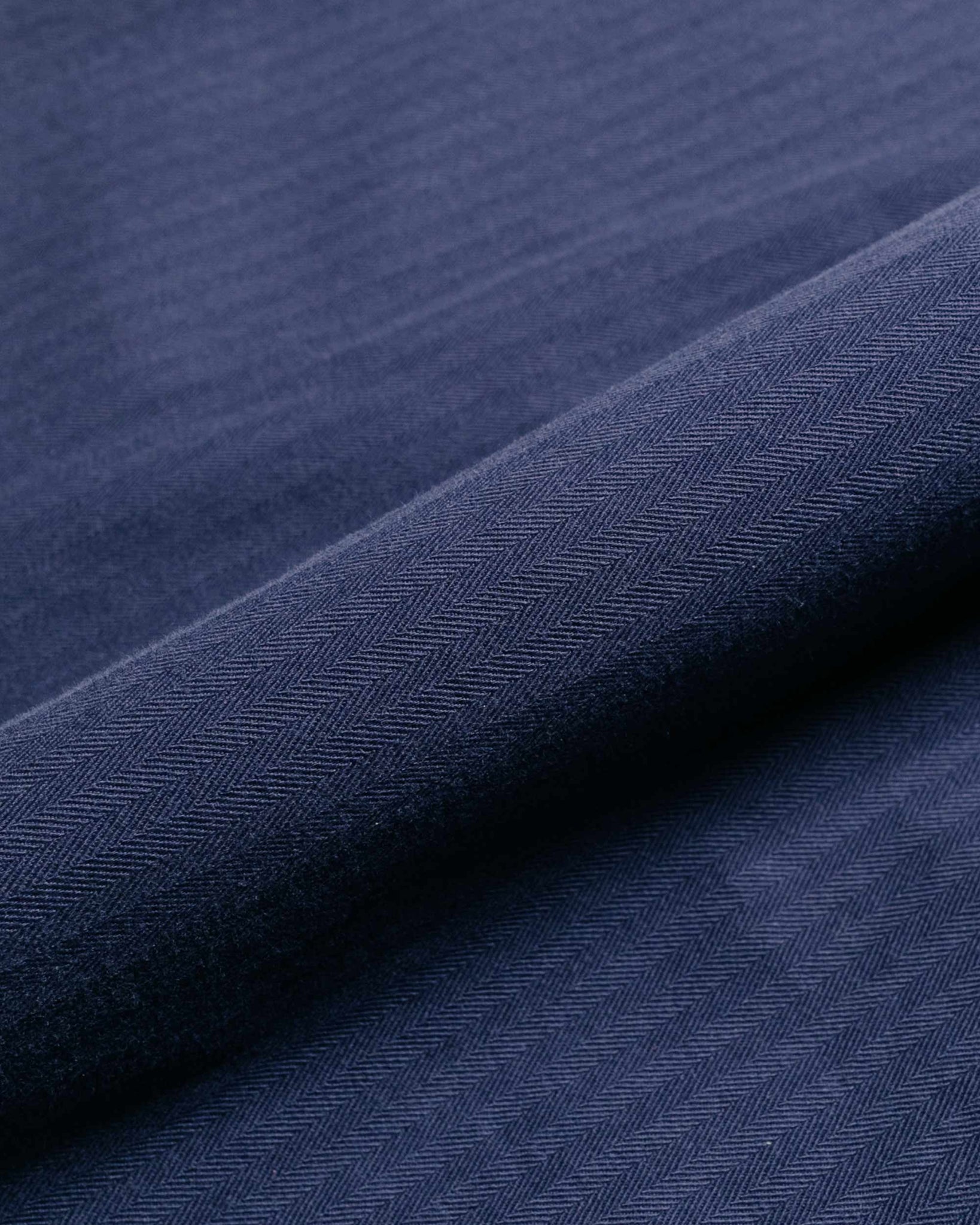 Beams Plus MIL Trousers Herringbone Navy fabric