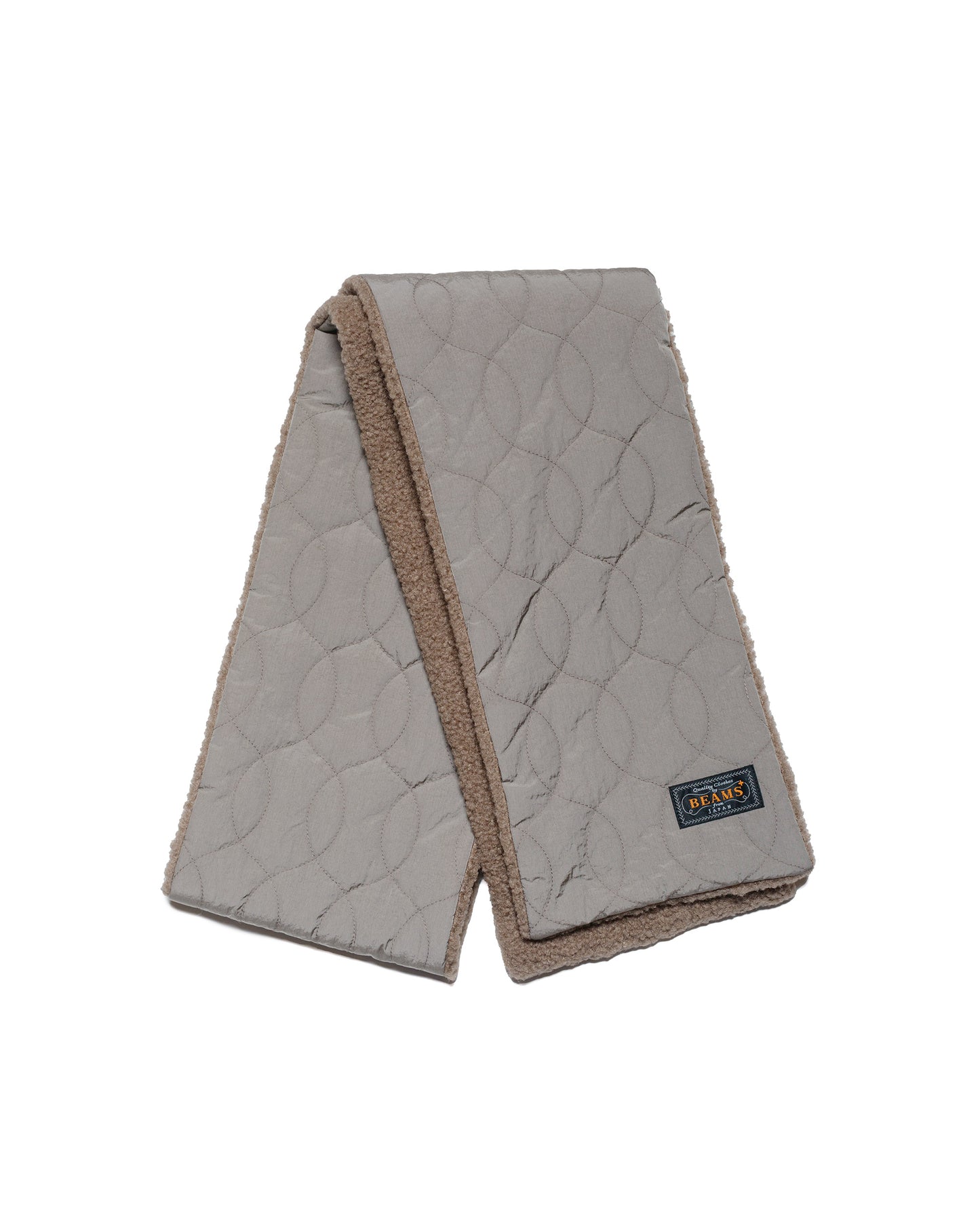 Beams Plus Muffler Boa Quilt Khaki