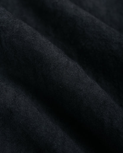 Beams Plus Open Collar 1/40 Linen Charcoal