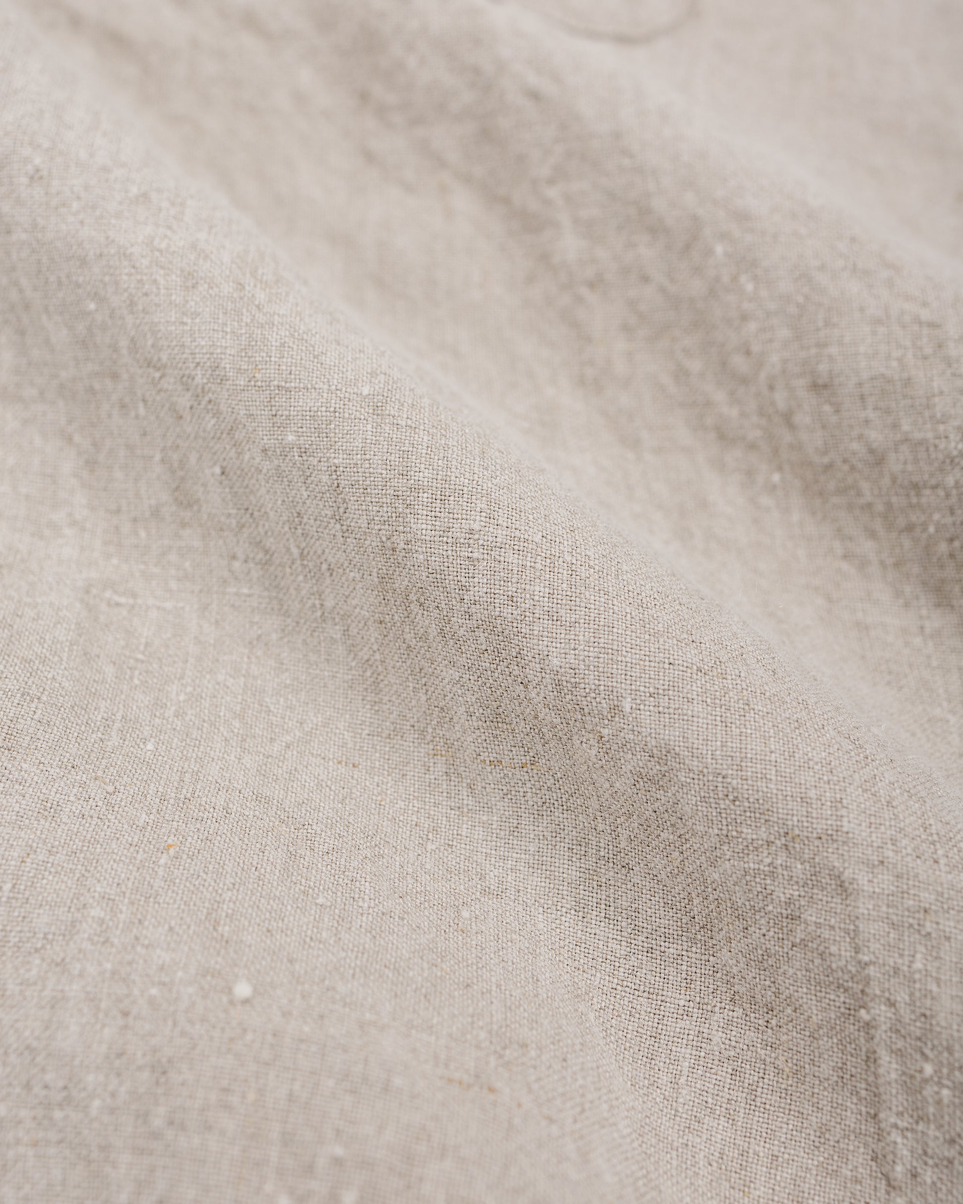 Beams Plus Open Collar 140 Linen Natural