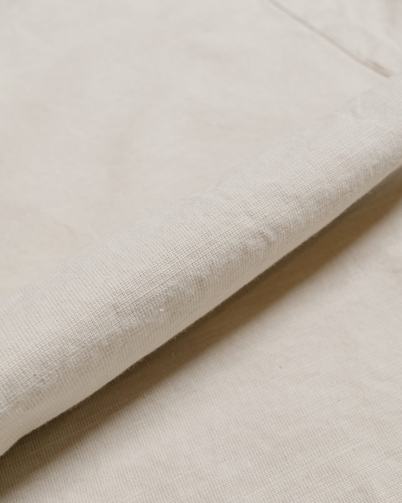 Beams Plus Open Collar Cotton Linen Panama Garment Dye Sand fabric