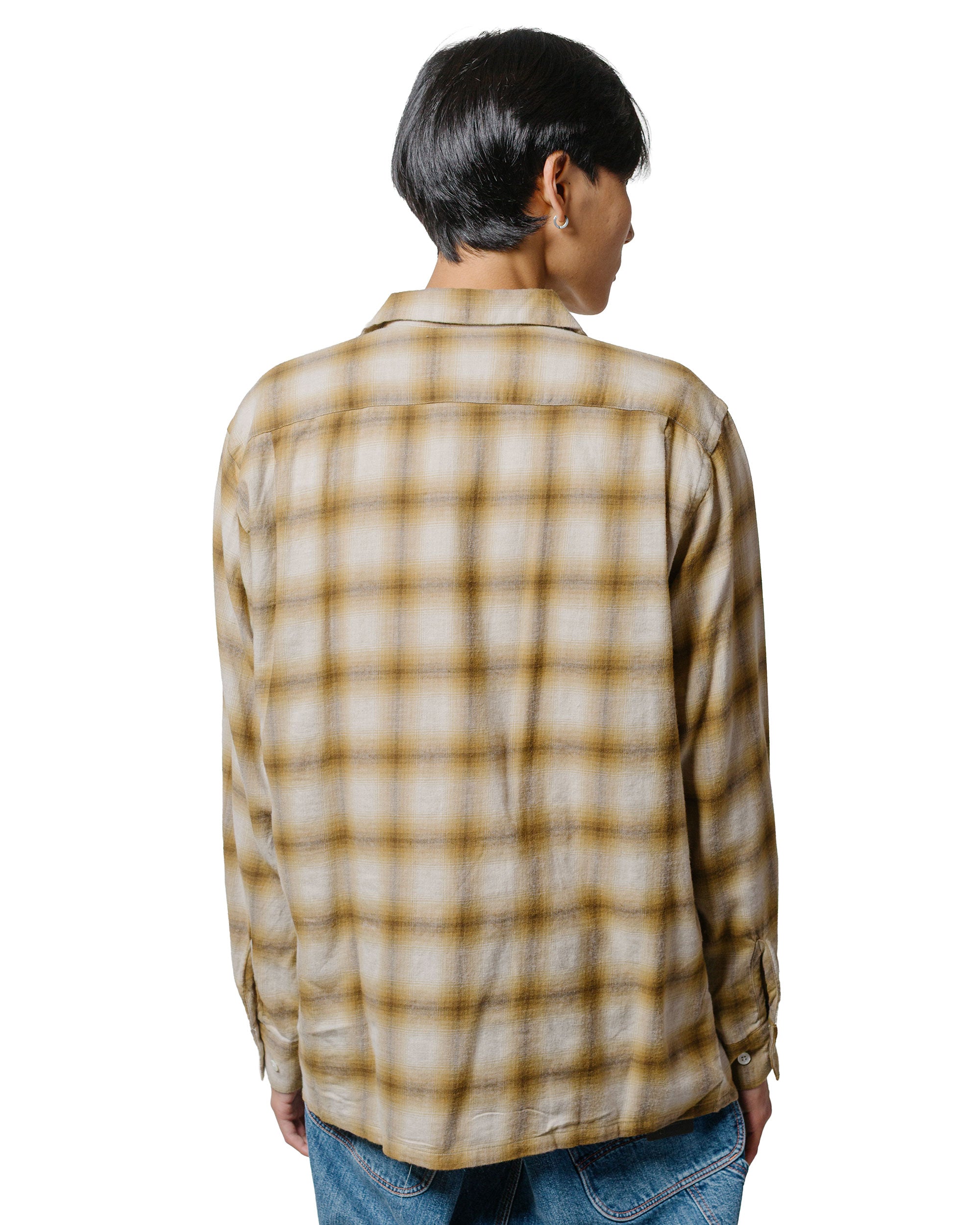 トップス SSZ 18 OMBRE SHIRTS BROWN M シャツ ビームス