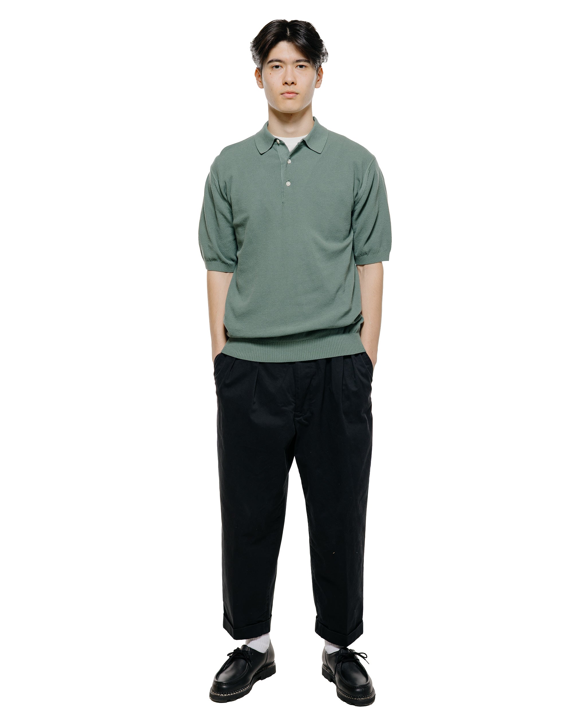 Beams Plus Pique Polo 14G Olive
