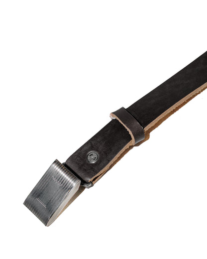 Beams Plus Plate Belt Horween Leather Black