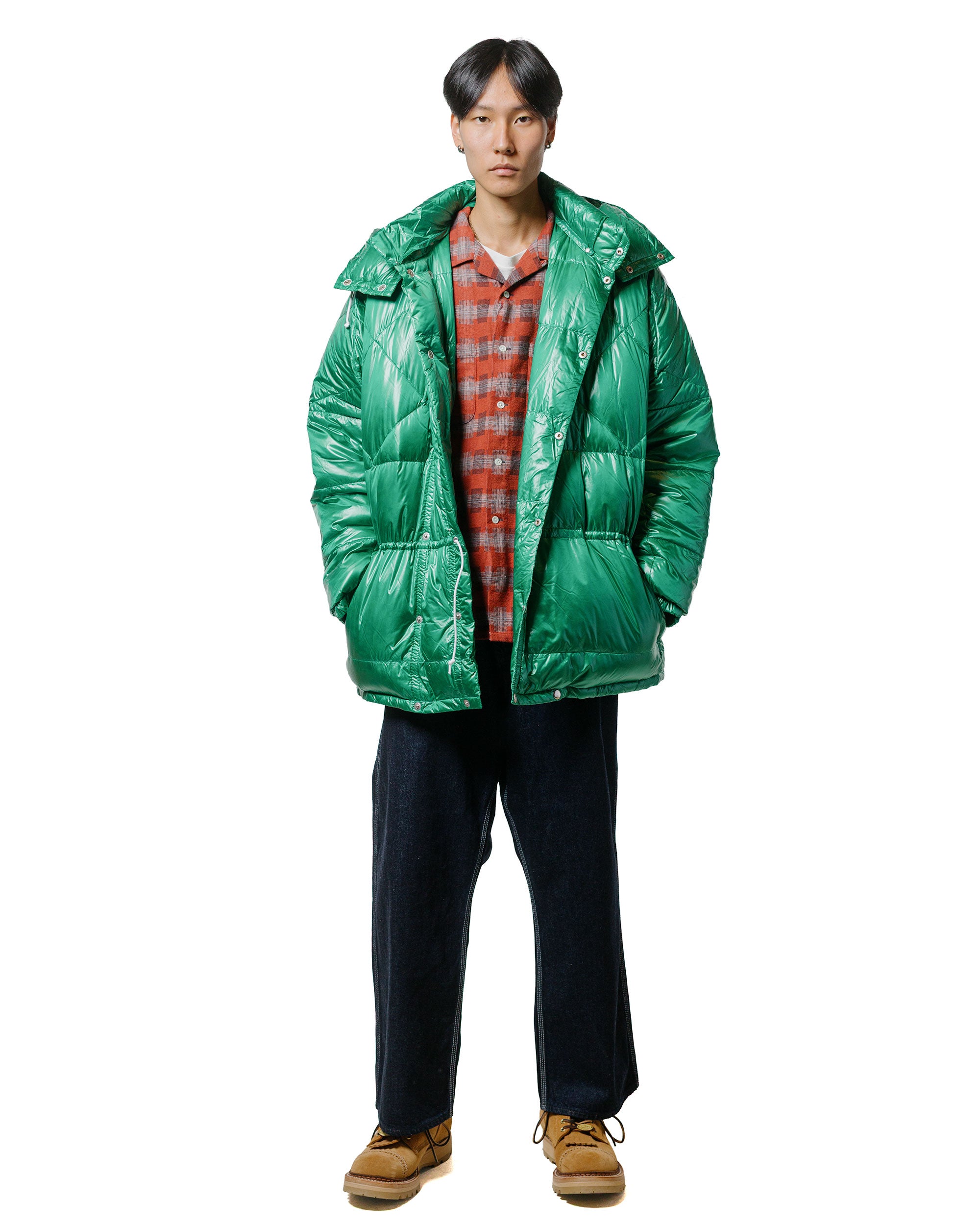 Beams Plus Raglan Sleeve Expedition Down Parka Green
