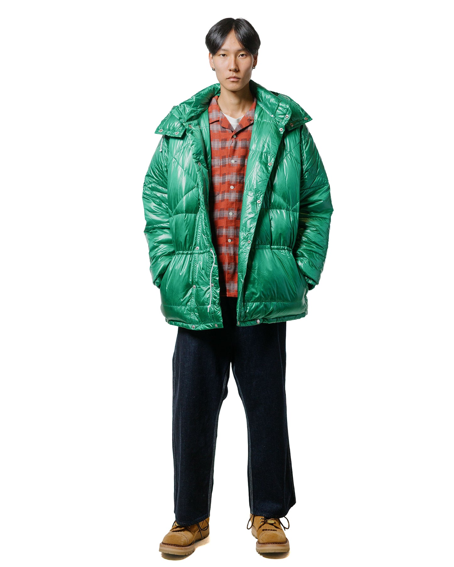 Beams Plus Raglan Sleeve Expedition Down Parka Green