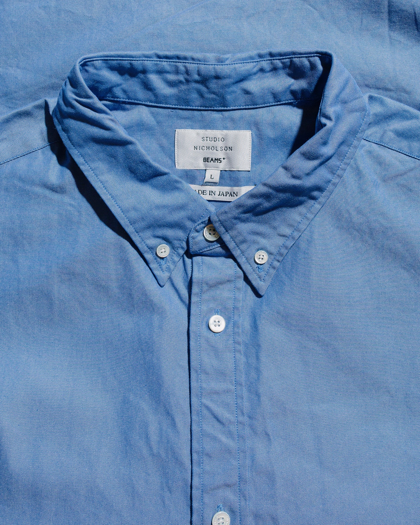 Beams Plus Studio Nicholson Lisa Oxford Shirt Blue