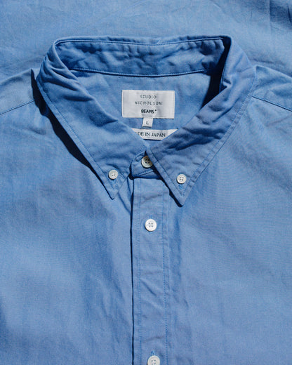 Beams Plus Studio Nicholson Lisa Oxford Shirt Blue