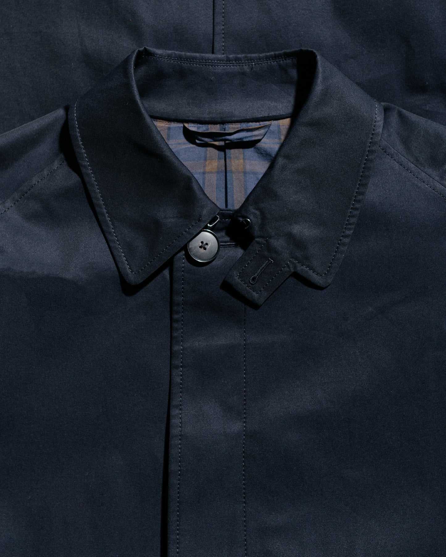 Beams Plus Studio Nicholson Peter Coat Gabardine Darkest Navy