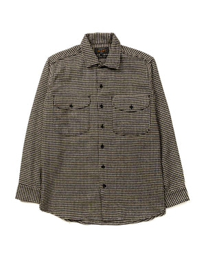Beams Plus WORK Classic Fit Houndstooth Black