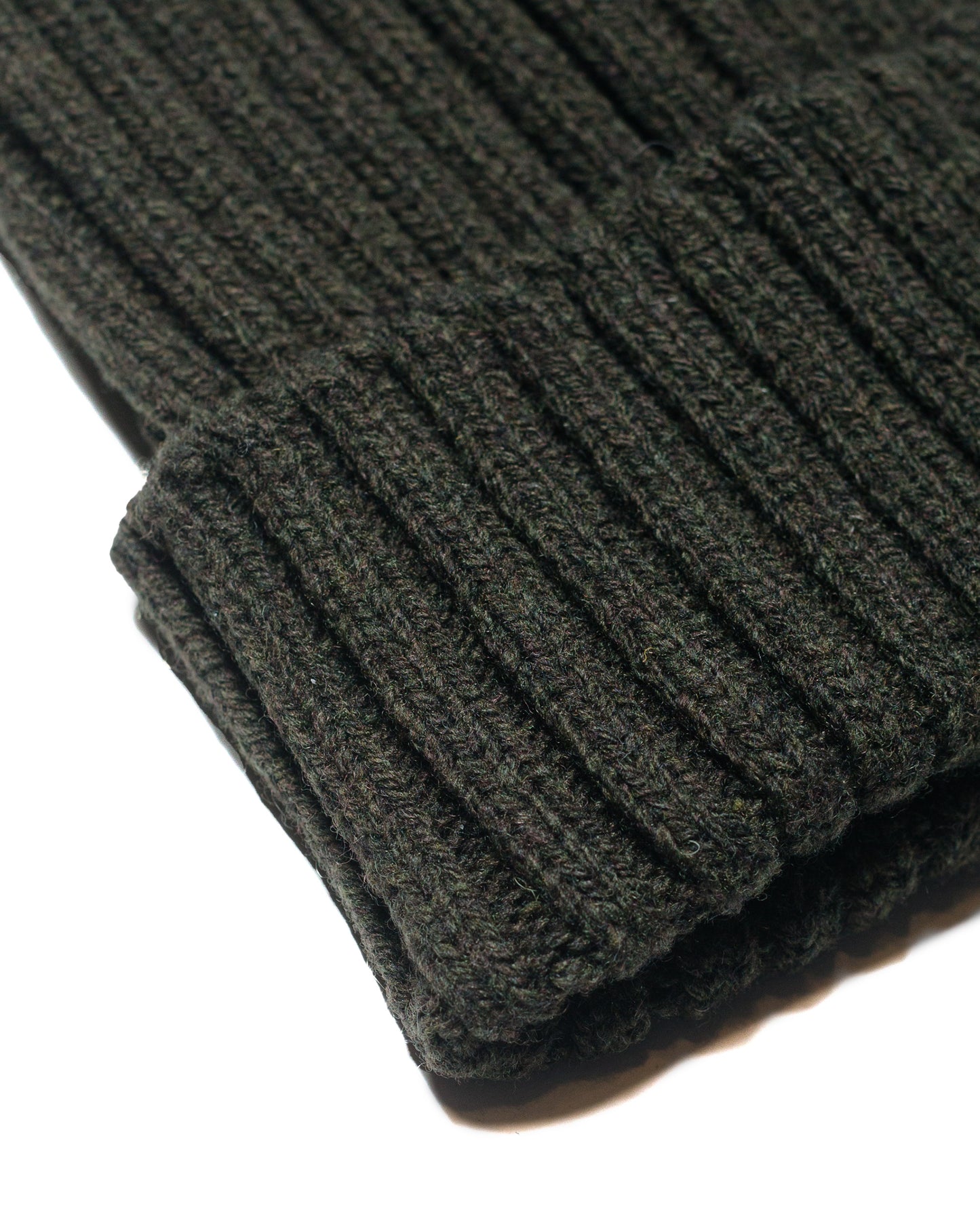 Beams Plus Wool Watch Cap Olive fabric