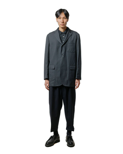 Beams Plus 2Pleats Laundry Wool Navy