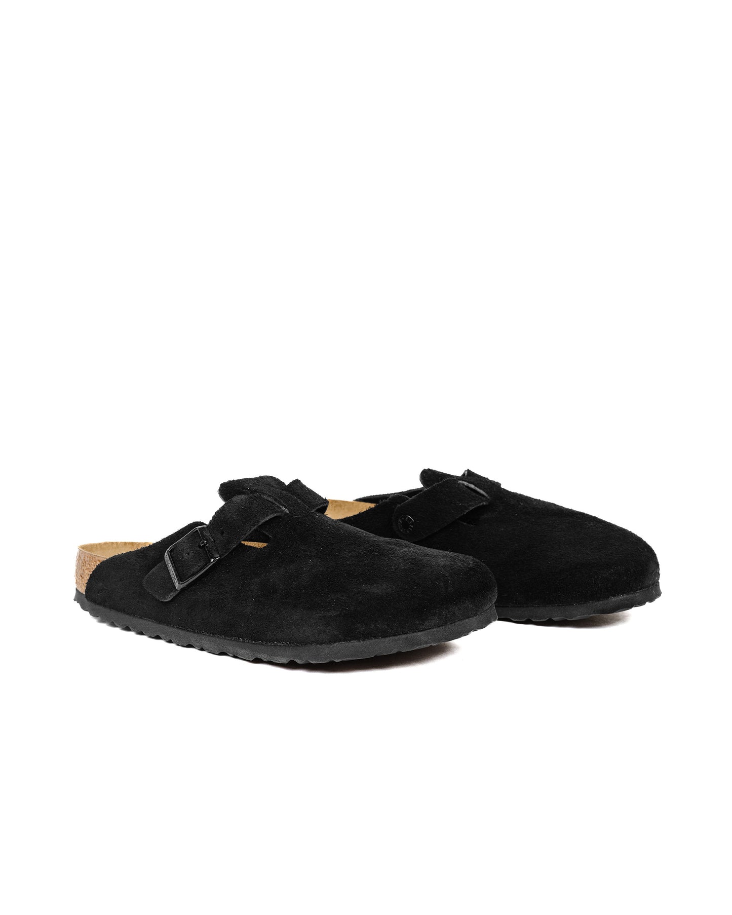 Birkenstock Boston Black Suede side