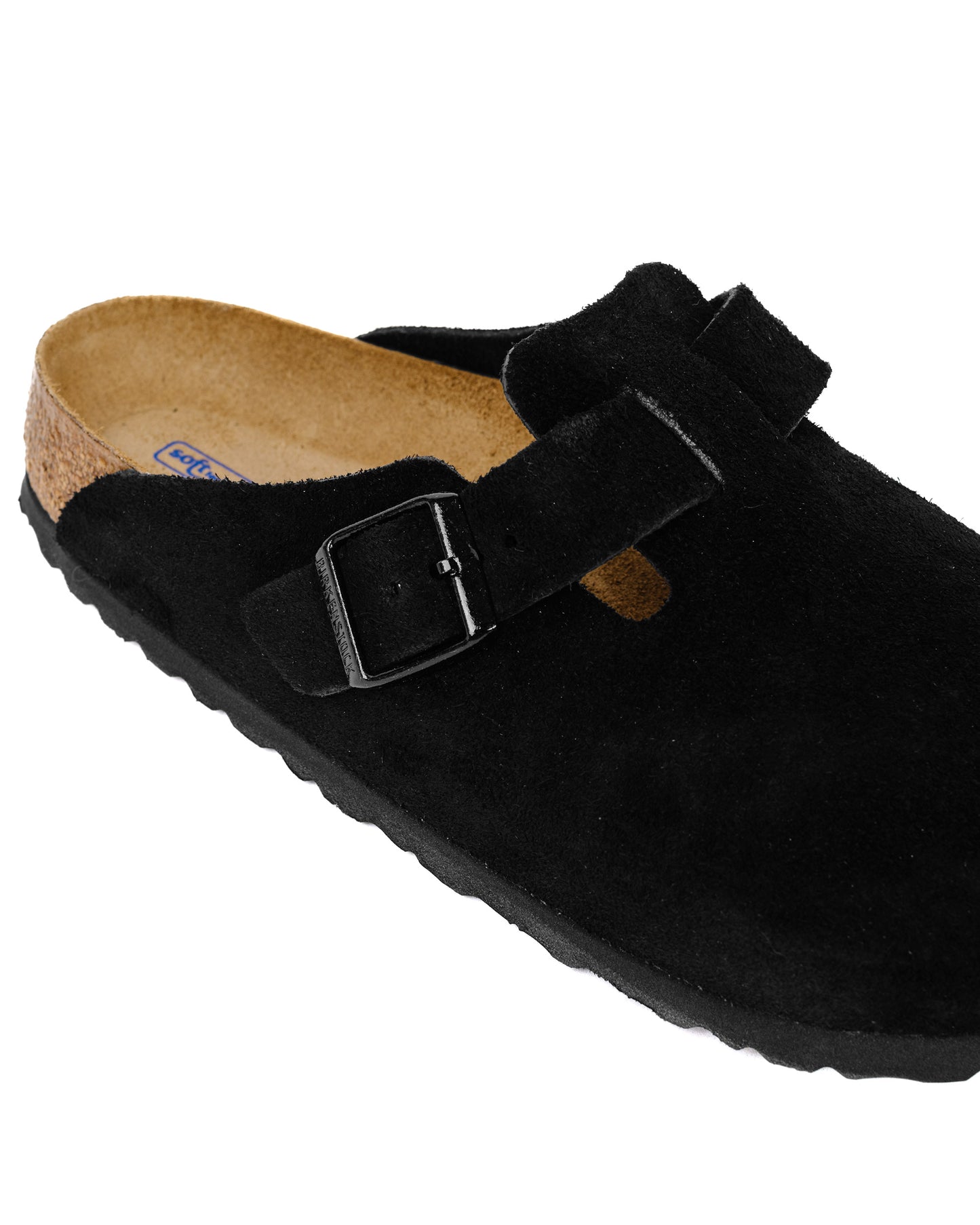 Birkenstock Boston Black Suede Close