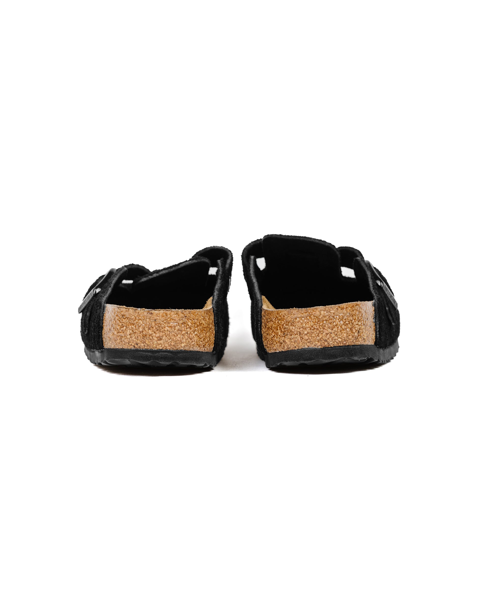 Birkenstock Boston Black Suede Back