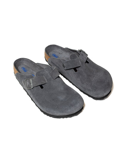 Birkenstock Boston Charcoal Suede