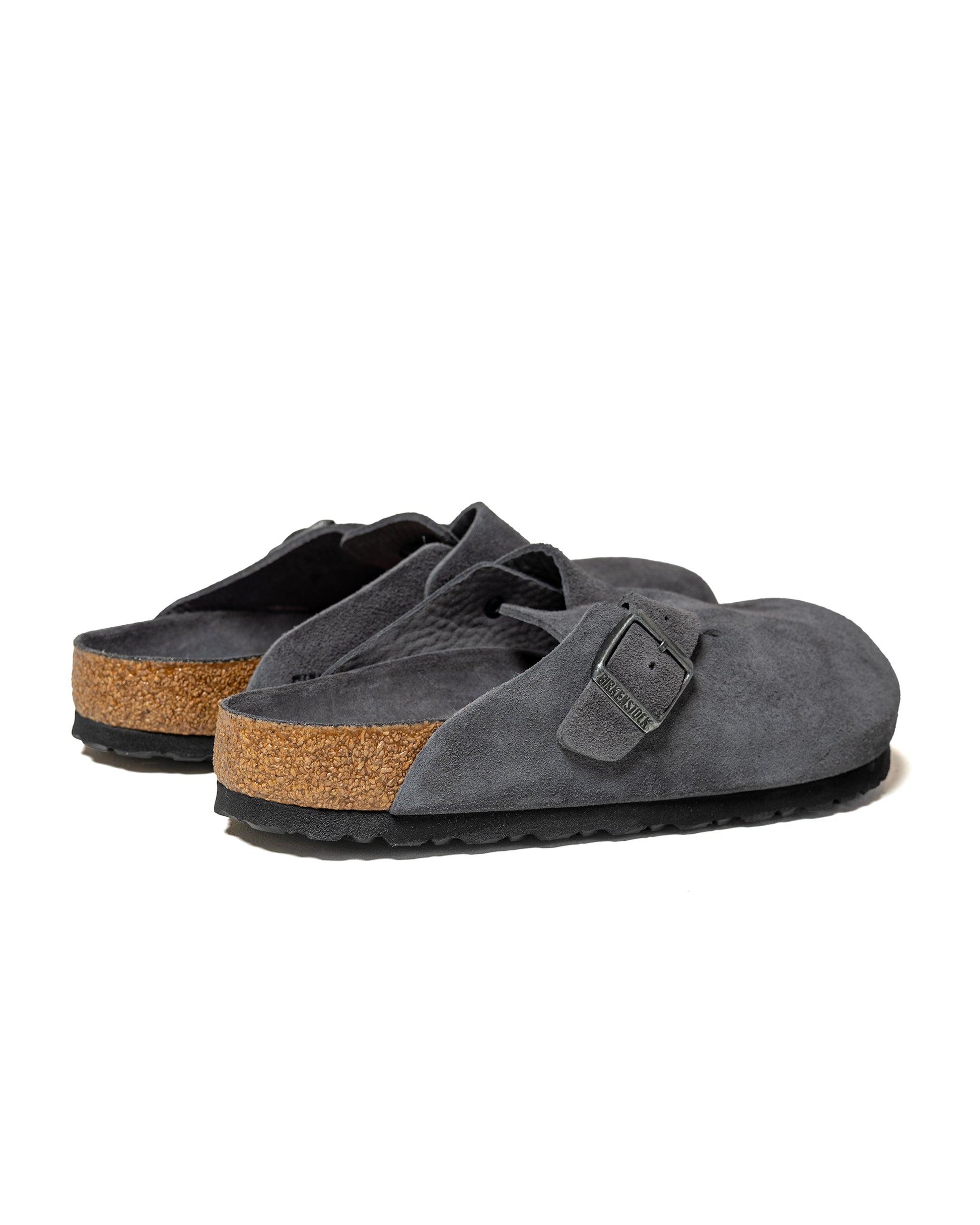 Birkenstock Boston Charcoal Suede