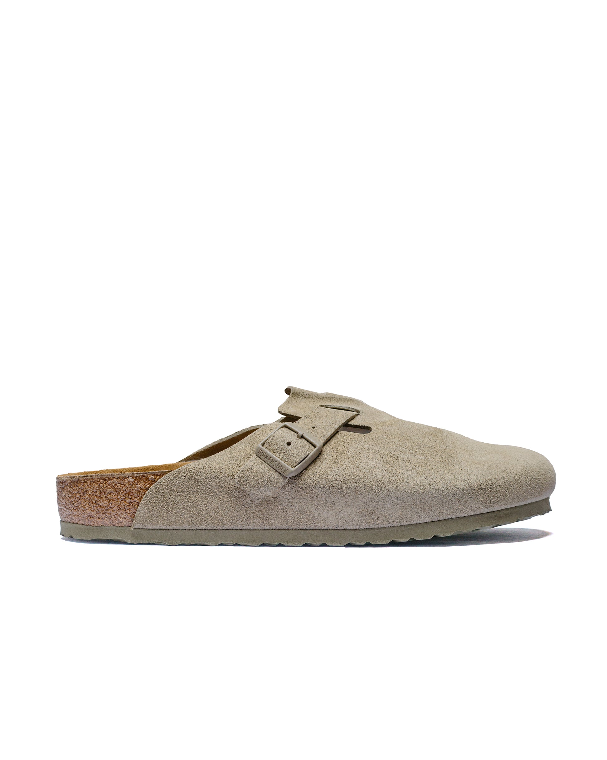 Birkenstock Boston Faded Khaki Suede