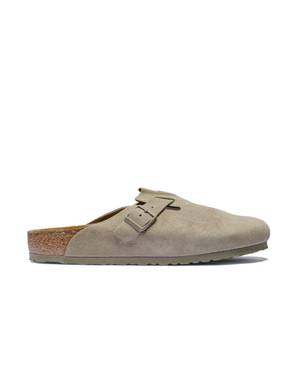 Birkenstock Boston Faded Khaki Suede