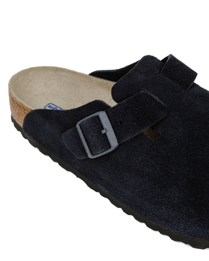 Birkenstock Boston Midnight Suede Detail