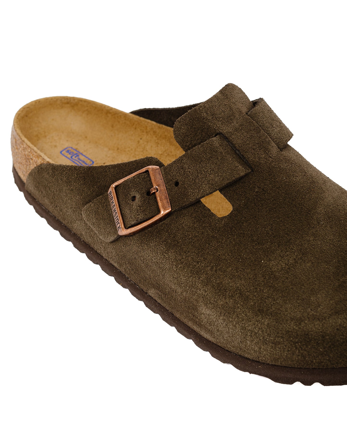 Birkenstock Boston Mocha Suede Close