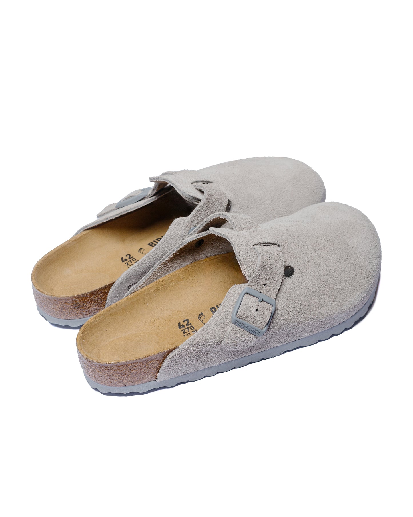 Birkenstock Boston Stone Coin Suede back side