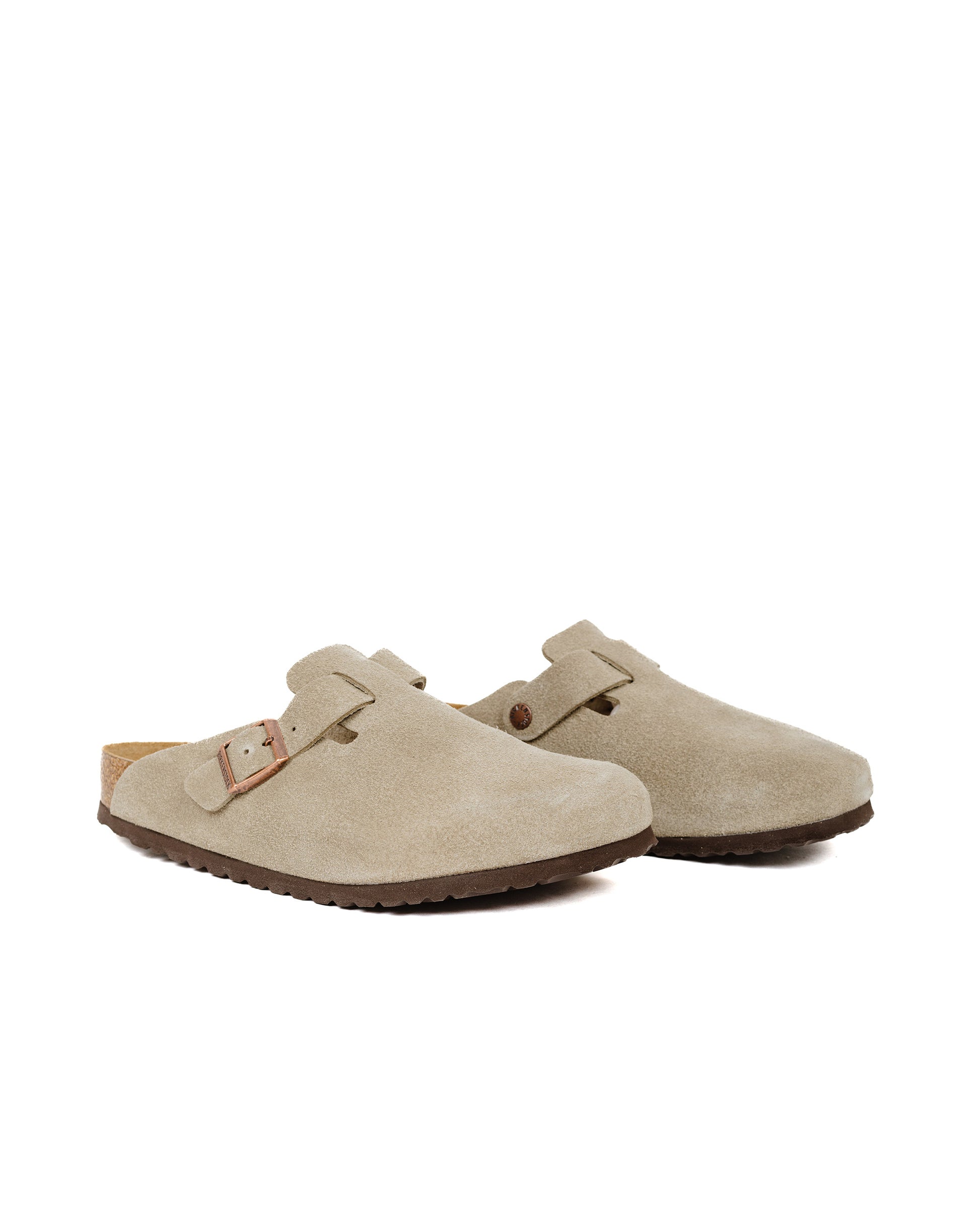 Birkenstock Boston Taupe Suede side